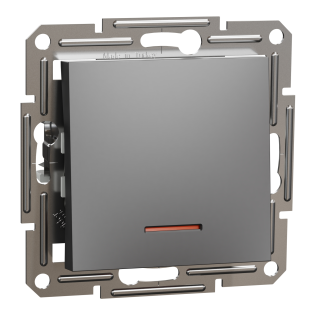Schneider Electric EPH1400171, Asfora Plus, Antrasit, Anahtar, Işıklı, Çerçevesiz