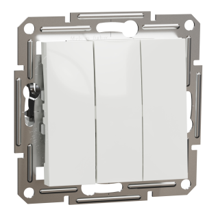Schneider Electric EPH2170121, Asfora, Beyaz, Üçlü Anahtar, Çerçevesiz