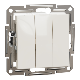 Schneider Electric EPH2170123, Asfora, Krem, Üçlü Anahtar, Çerçevesiz
