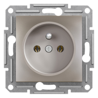 Schneider Electric EPH2800169, Asfora Plus, Bronz, UPS Priz, Çerçevesiz