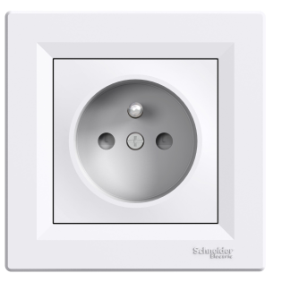 Schneider Electric EPH2800221, Asfora, Beyaz, UPS Priz, Çocuk Korumalı, Çerçeveli