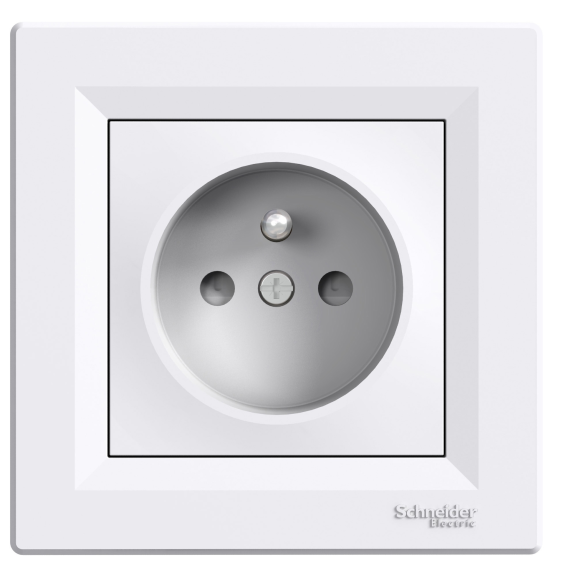 Schneider Electric EPH2800221, Asfora, Beyaz, UPS Priz, Çocuk Korumalı, Çerçeveli