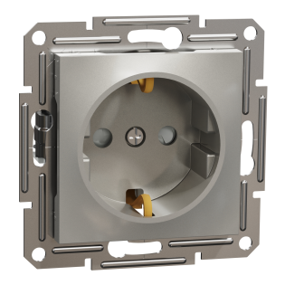 Schneider Electric EPH2900269, Asfora Plus, Bronz, Topraklı Priz, Çocuk Korumalı, Çerçevesiz