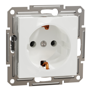 Schneider Electric EPH2970121, Asfora, Beyaz, Topraklı Priz, Çerçevesiz