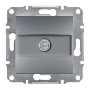 Schneider Electric EPH3200162, Asfora Plus, Çelik, TV Prizi, Sonlu, Çerçevesiz