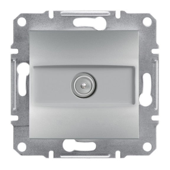 Schneider Electric EPH3200361, Asfora Plus, Alüminyum, TV Prizi, Geçişli, 8dB, Çerçevesiz