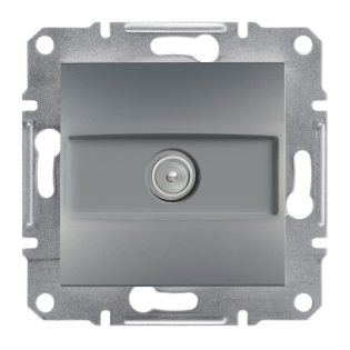 Schneider Electric EPH3200362, Asfora Plus, Çelik, TV Prizi, Geçişli, 8dB, Çerçevesiz