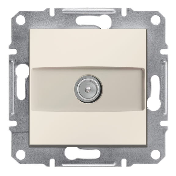 Schneider Electric EPH3270123, Asfora, Krem, TV Prizi, Sonlu, Çerçevesiz