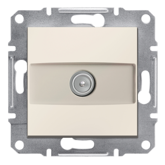 Schneider Electric EPH3270323, Asfora, Krem, TV Prizi, Geçişli, 8dB, Çerçevesiz