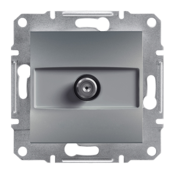 Schneider Electric EPH3700162, Asfora Plus, Çelik, SAT Prizi, Sonlu, Çerçevesiz