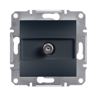 Schneider Electric EPH3700171, Asfora Plus, Antrasit, SAT Prizi, Sonlu, Çerçevesiz