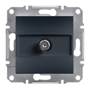 Schneider Electric EPH3700271, Asfora Plus, Antrasit, SAT Prizi, Geçişli, 4 dB, Çerçeveli
