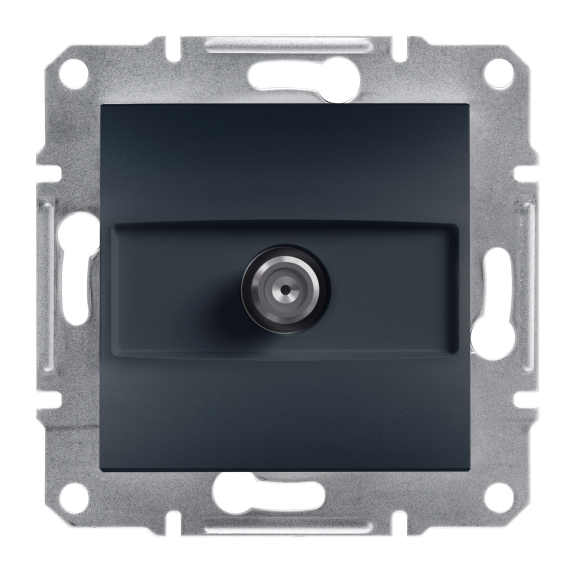 Schneider Electric EPH3700271, Asfora Plus, Antrasit, SAT Prizi, Geçişli, 4 dB, Çerçeveli