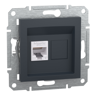 Schneider Electric EPH4700171, Asfora Plus, Antrasit, Data İnternet Prizi, RJ45, CAT 6-UTP, Çerçevesiz