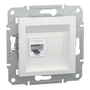 Schneider Electric EPH4770121, Asfora, Beyaz, Data İnternet Prizi, RJ45, CAT 6-UTP, Çerçevesiz