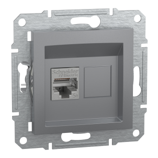 Schneider Electric EPH5000162, Asfora Plus, Çelik, Data İnternet Prizi, RJ45, CAT 5e-FTP, Çerçeveli