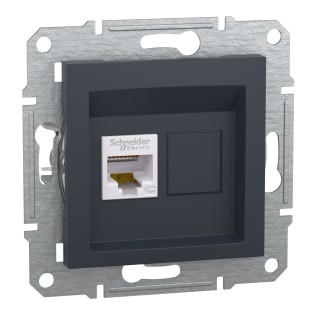 Schneider Electric EPH5000171, Asfora Plus, Antrasit, Data İnternet Prizi, RJ45, CAT 5e-FTP, Çerçeveli