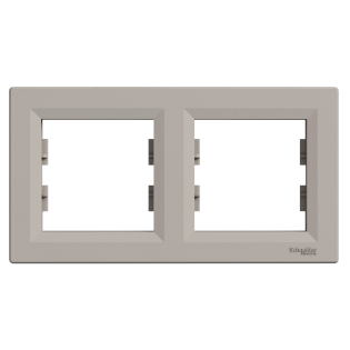 Schneider Electric EPH5800269, Asfora Plus, Bronz, İkili Çerçeve, Yatay