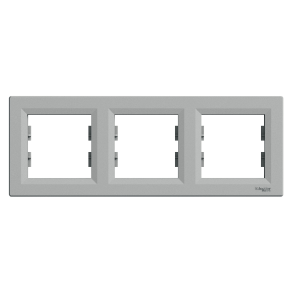 Schneider Electric EPH5800361, Asfora Plus, Alüminyum, Üçlü Çerçeve, Yatay