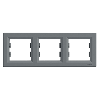 Schneider Electric EPH5800362, Asfora Plus, Çelik, Üçlü Çerçeve, Yatay