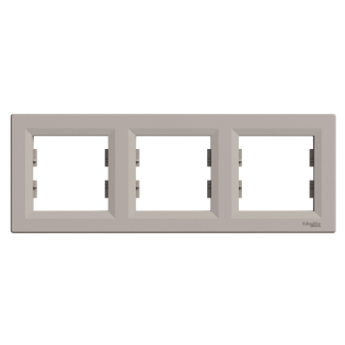 Schneider Electric EPH5800369, Asfora Plus, Bronz, Üçlü Çerçeve, Yatay