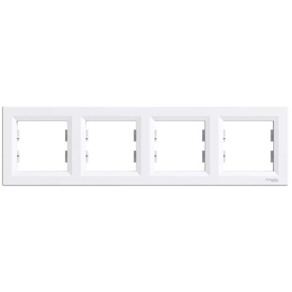Schneider Electric EPH5800421, Asfora, Beyaz, Dörtlü Çerçeve, Yatay