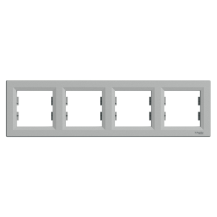 Schneider Electric EPH5800461, Asfora Plus, Alüminyum, Dörtlü Çerçeve, Yatay