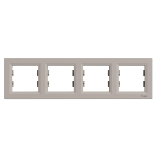 Schneider Electric EPH5800469, Asfora Plus, Bronz, Dörtlü Çerçeve, Yatay
