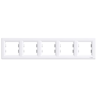 Schneider Electric EPH5800521, Asfora, Beyaz, Beşli Çerçeve, Yatay
