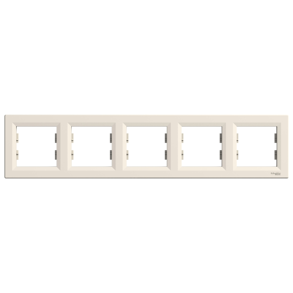 Schneider Electric EPH5800523, Asfora, Krem, Beşli Çerçeve, Yatay