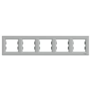 Schneider Electric EPH5800561, Asfora Plus, Alüminyum, Beşli Çerçeve, Yatay