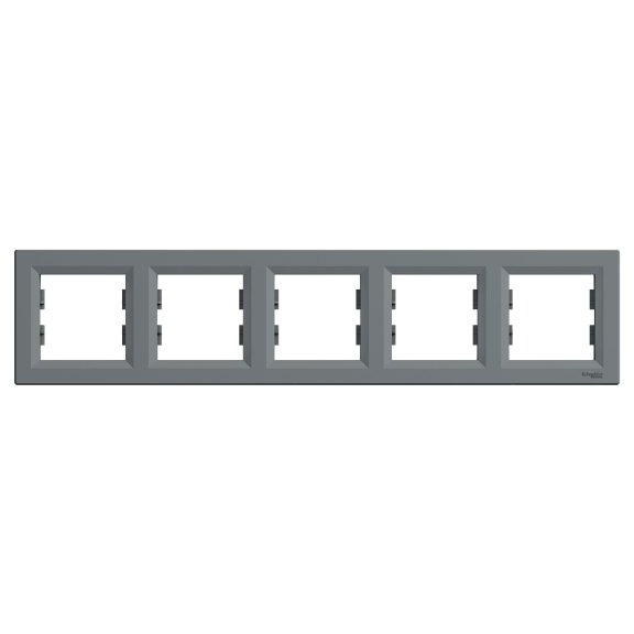Schneider Electric EPH5800562, Asfora Plus, Çelik, Beşli Çerçeve, Yatay