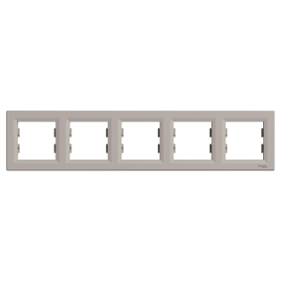 Schneider Electric EPH5800569, Asfora Plus, Bronz, Beşli Çerçeve, Yatay