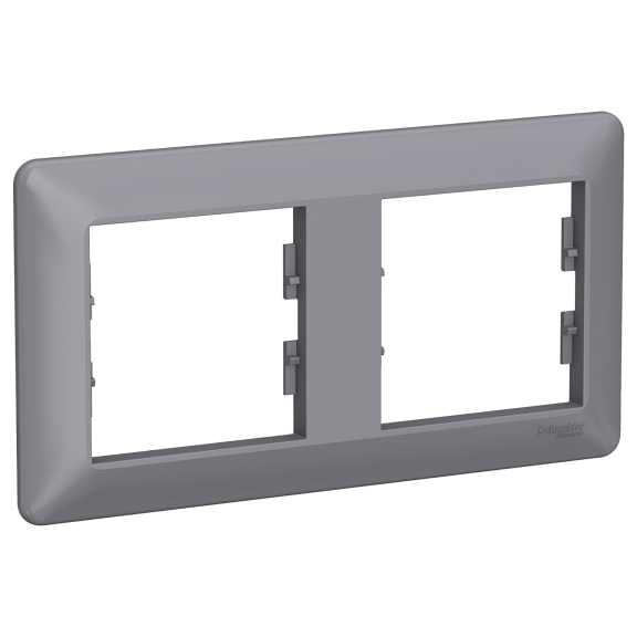 Schneider Electric EPH5805262, Asfora EM Plus, Çelik, İkili Yatay Çerçeve