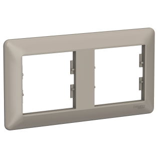 Schneider Electric EPH5805269, Asfora EM Plus, Bronz, İkili Yatay Çerçeve