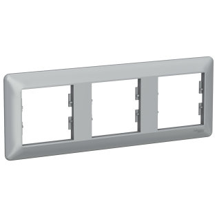 Schneider Electric EPH5805361, Asfora EM Plus, Alüminyum, Üçlü Yatay Çerçeve