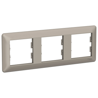 Schneider Electric EPH5805369, Asfora EM Plus, Bronz, Üçlü Yatay Çerçeve