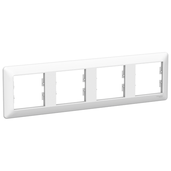 Schneider Electric EPH5805421, Asfora EM, Beyaz, Dörtlü Yatay Çerçeve