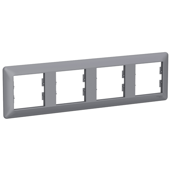 Schneider Electric EPH5805462, Asfora EM Plus, Çelik, Dörtlü Yatay Çerçeve