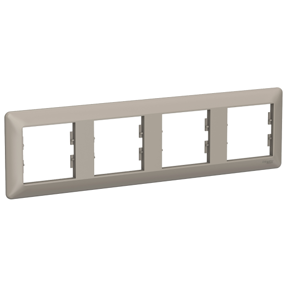 Schneider Electric EPH5805469, Asfora EM Plus, Bronz, Dörtlü Yatay Çerçeve