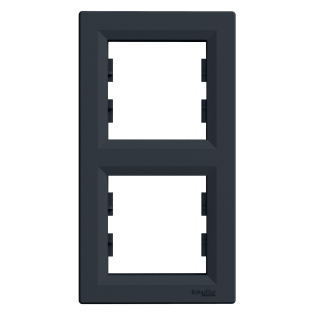 Schneider Electric EPH5810271, Asfora Plus, Antrasit, İkili Çerçeve, Dikey