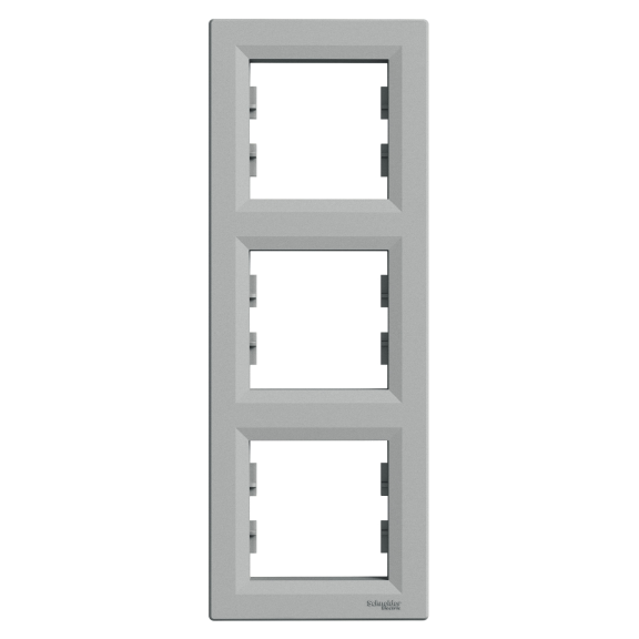 Schneider Electric EPH5810361, Asfora Plus, Alüminyum, Üçlü Çerçeve, Dikey