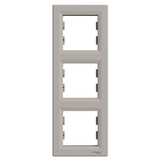 Schneider Electric EPH5810369, Asfora Plus, Bronz, Üçlü Çerçeve, Dikey