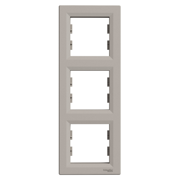 Schneider Electric EPH5810369, Asfora Plus, Bronz, Üçlü Çerçeve, Dikey