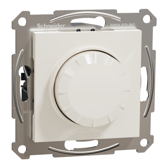Schneider Electric EPH6870123, Asfora, Krem, Vavien LED Dimmer, 370W, RC Tip, Çerçevesiz