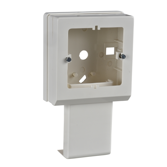 Schneider Electric ETK20580, PKS Ultra, 20mm Genişlikli Kablo Kanalları için Kanal Üstü Anahtar Priz Montaj Kapağı, Düz Tip