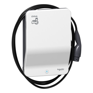 Schneider Electric EVH2S3P0CK, EVlink Wallbox, 3.7 kW, Monofaze, 4 Metre T2 Kablolu, Elektrikli Araç Şarj İstasyonu