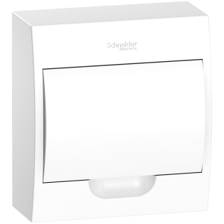 Schneider Electric EZ9E108P0S, Easy9, 8 Modül, Beyaz Opak Kapaklı, Halojen Free, Sıvaüstü Sigorta Kutusu, 196x228x102mm