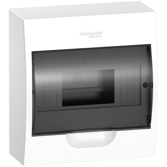 Schneider Electric EZ9E108S0S, Easy9, 8 Modül, Şeffaf Kapaklı, Halojen Free, Sıvaüstü Sigorta Kutusu, 196x228x102mm