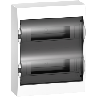 Schneider Electric EZ9E212S0S, Easy9, 24 Modül, 2 Sıralı, Şeffaf Kapaklı, Halojen Free, Sıvaüstü Sigorta Kutusu, 268x353x102mm